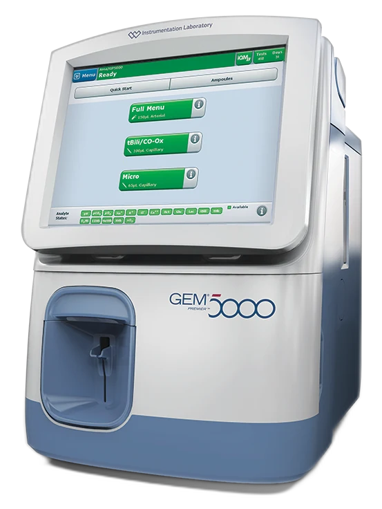 Analizorul de gaze sanguine GEM Premier 5000 cu iQM2